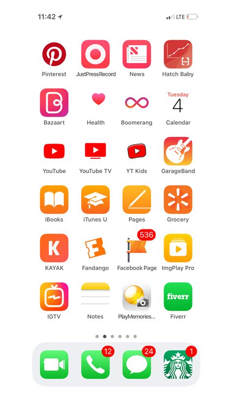 Organized iPhone apps ️🧡💛💚 | Iphone apps, Organize apps on iphone, Organization apps