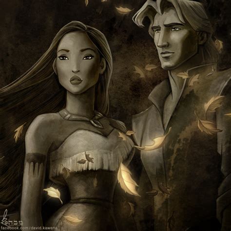 Pocahontas & John Smith. By David Kawena | Disney fan art, Disney pocahontas, Disney art