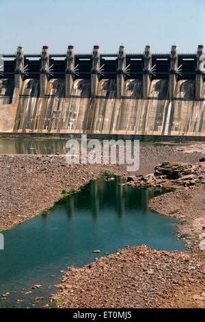 Indira Sagar Dam standing tall on river Narmada under multi purpose Indira Sagar Project ...