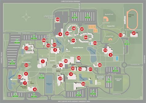 Stanislaus State Campus Map - Dolley Hollyanne