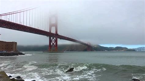 Golden Gate Bridge in Fog - YouTube