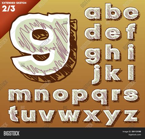 Sketch Alphabet. Vector & Photo (Free Trial) | Bigstock