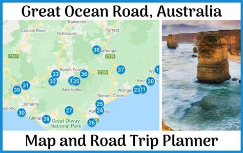 GREAT OCEAN ROAD MAP - Complete Road Trip Guide & Holiday Planner