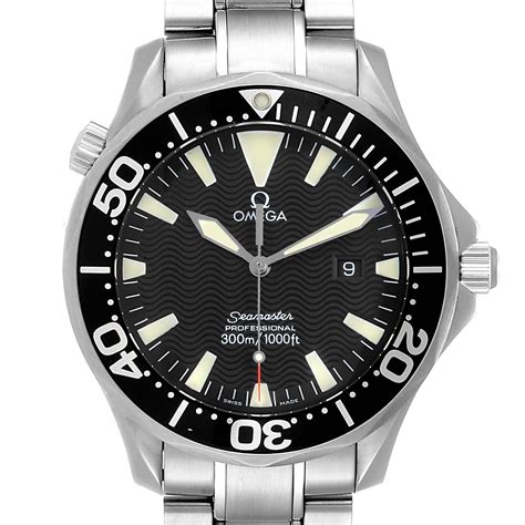 Omega Seamaster 41mm Black Dial Stainless Steel Mens Watch 2264.50.00 ...