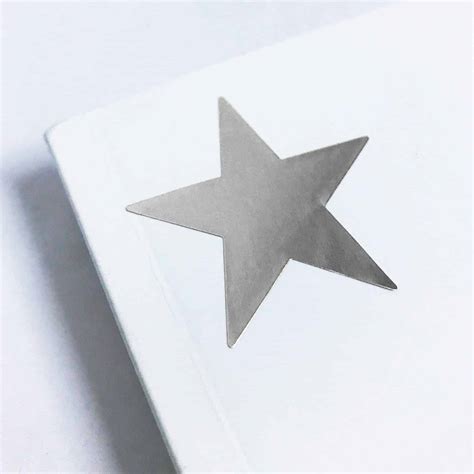 Silver Star Stickers - TownStix