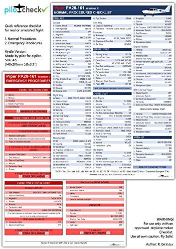 Piper PA28-161 Warrior II Quick Reference Checklist by Raül Giráldez | Goodreads