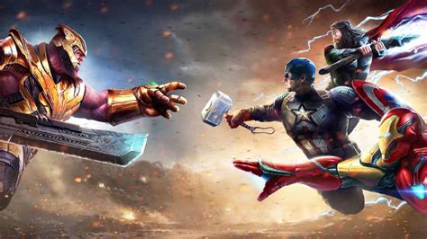 Thanos vs. Iron Man, Captain America, Thor, Avengers Endgame, 8K, #3.18 ...