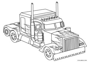 Free Printable Optimus Prime Coloring Pages For Kids