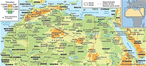 Africa Desert Map