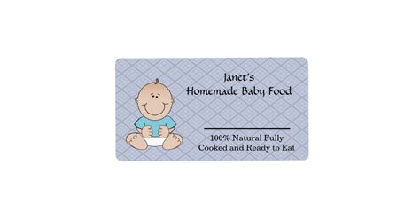 Baby Food Jar label | Zazzle