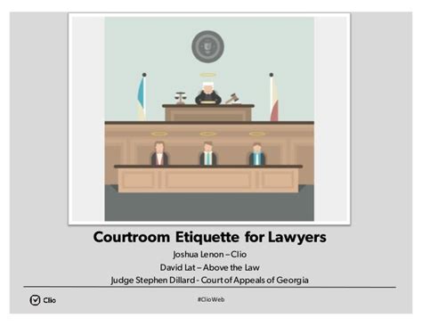 Courtroom Etiquette for Lawyers