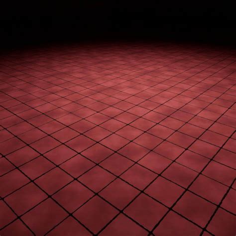 Stylized Red Floor Tiles Seamless Texture by Inukshuk