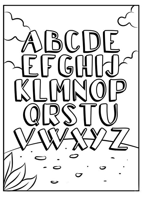 Bons alfabetos A a Z para colorir, imprimir e desenhar - Coloringlib.Com