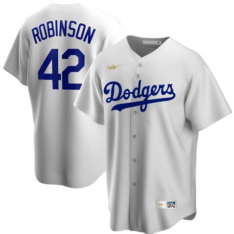 Jackie Robinson Brooklyn Dodgers Nike Home Cooperstown Collection ...