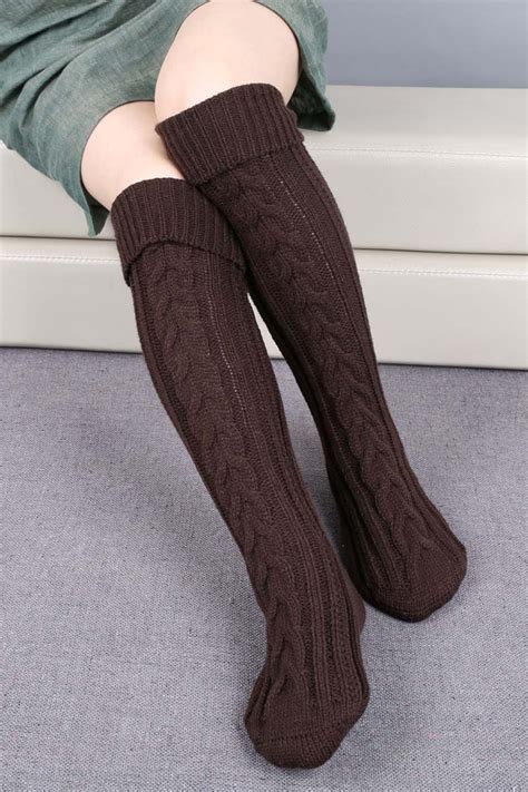 Ellady Cozy Cable Knit Long Boot Socks | Носки