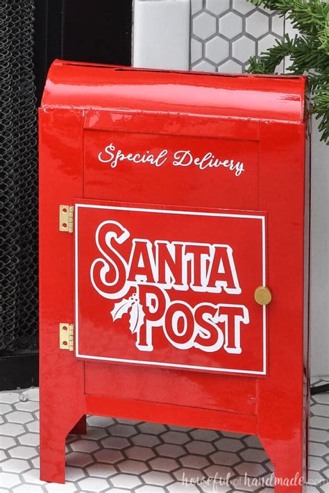 DIY Santa Mailbox from Cereal Boxes - Houseful of Handmade