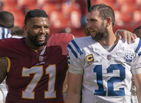 Trent Williams, Andrew Luck | Colts at Redskins 09/16/18 | Flickr