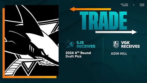 San Jose Sharks on Twitter: "TRADE: We've acquired a 2024 fourth-round ...