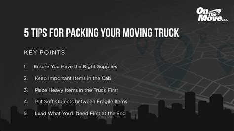 5 Tips For Packing Your Moving Truck | On The Move Trucks, Inc.