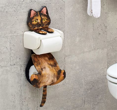 Funny Kitty Toilet Paper Holder by Felissimo - Design Swan