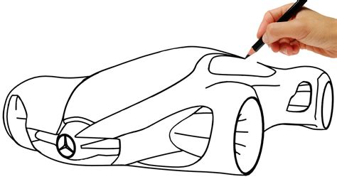 How to draw concept car easy - YouTube