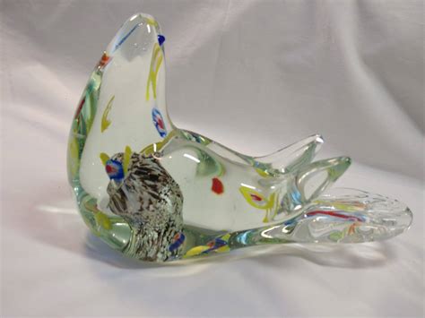 Large Glass Bird, Murano Like, Vintage, Studio Made, Hand Blown, Glass Art, Multiple Colors ...