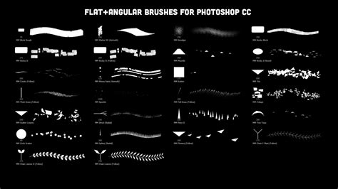 ArtStation - FLAT+ANGULAR Brushes - 26 Custom Brushes for Photoshop CC ...