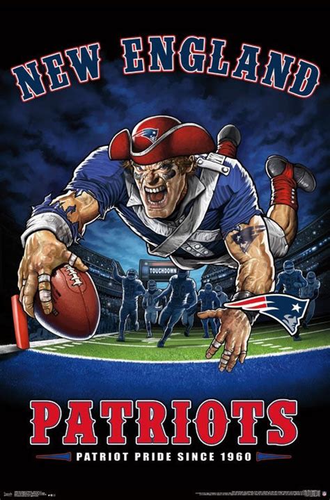 New England Patriots Official NFL Football Team Helmet Logo Poster ...