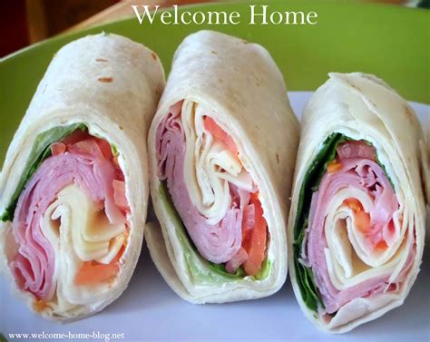 Welcome Home Blog: Ham and Cheese Wrap