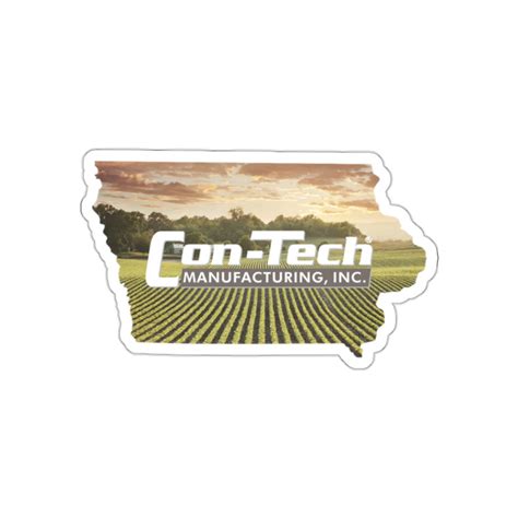 Iowa Sticker - Con-Tech Manufacturing Merch Store