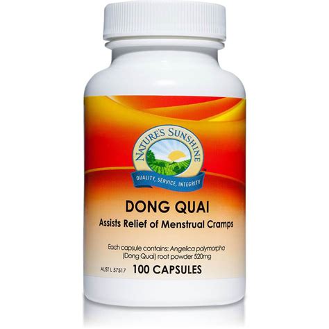 Dong Quai 520mg 100 Capsules - Moses and Co. Market Wholefoods