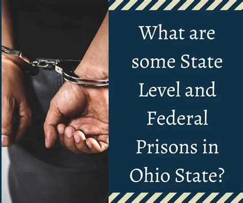 What are some State Level and Federal Prisons in Ohio State?