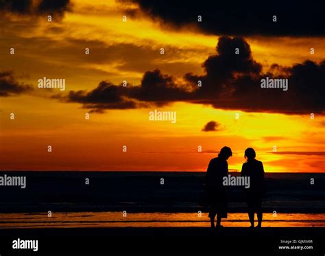 blue sunset beach Stock Photo - Alamy