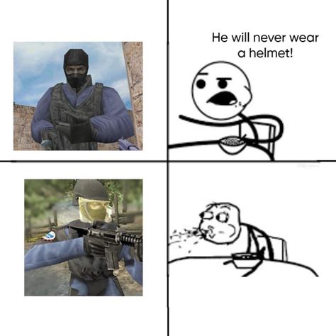 1.6 Gign finally wears a helmet. : r/okbuddyCS