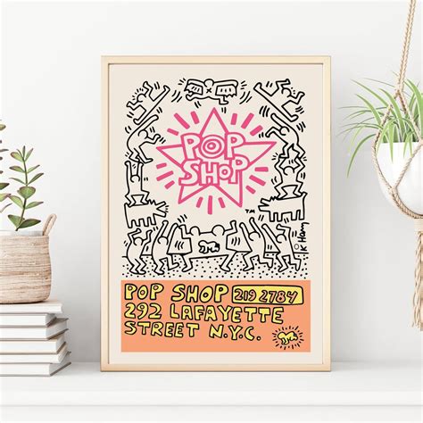 Keith Haring Pop Shop, Keith Haring Print, Keith Haring Poster, Keith ...