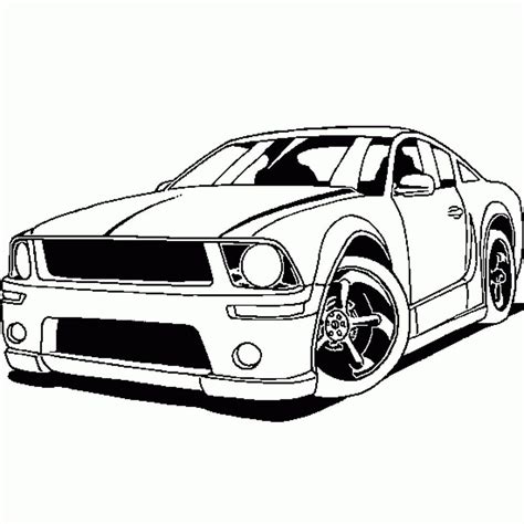 Free Car Printable Coloring Pages