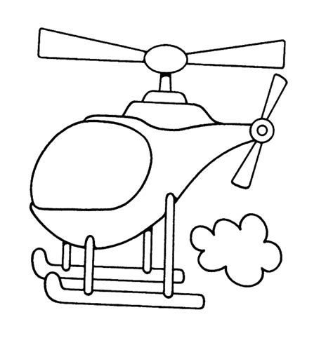 Free Printable Helicopter Coloring Pages For Kids