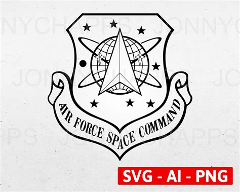 U.S. Air Force Space Command Digital Vector .ai .svg .png | Etsy