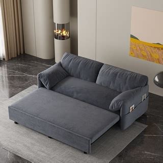 Pull Out Sofa Bed 3-in-1 Convertible Sleeper Sofa Side Storage - Bed ...