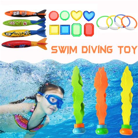 19PCS Swimming Pool Underwater Diving Toys Water Play Toys for Kids - Price - 8.00 Euro | Racer.lt