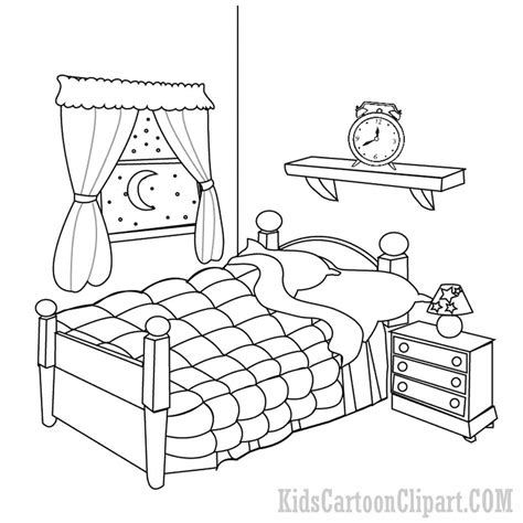 Messy Room Coloring Pages