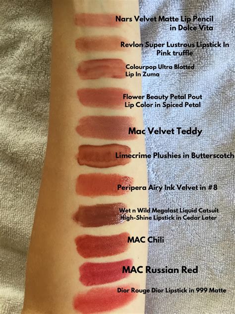 Flower Lipstick Swatches