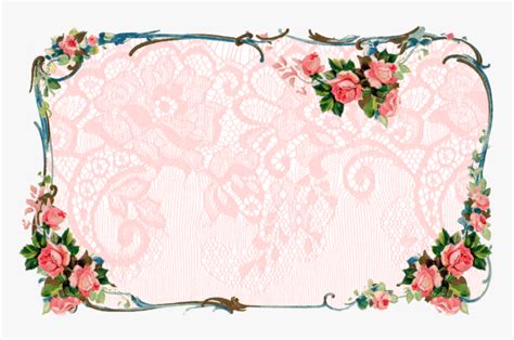 Victorian Rose Border Clipart, HD Png Download , Transparent Png Image - PNGitem