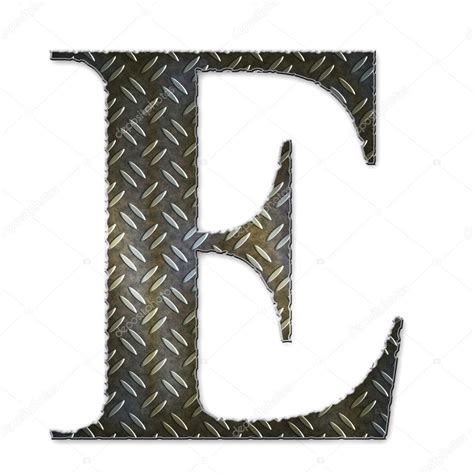 Metal alphabet symbol - E — Stock Photo © gilmanshin #1231702