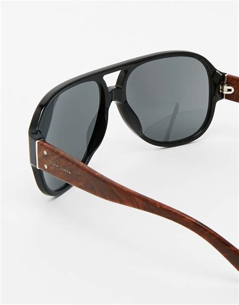 Polo Ralph Lauren Aviator Sunglasses in Black for Men - Lyst