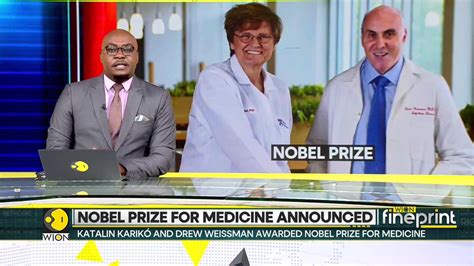 Nobel prize for medicine announced, Katalin Kariko, Drew Weissman win 2023 Nobel medicine prize ...