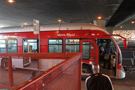 LA Metro Rapid 710 bus at Crenshaw Green line station | Flickr