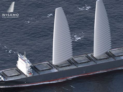 Sails boost cargo ship fuel efficiency by 20%