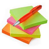 Free picture: pen, postit, notepad