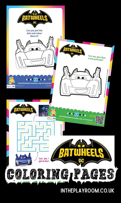 Free Printable BatWheels Coloring Pages - In The Playroom